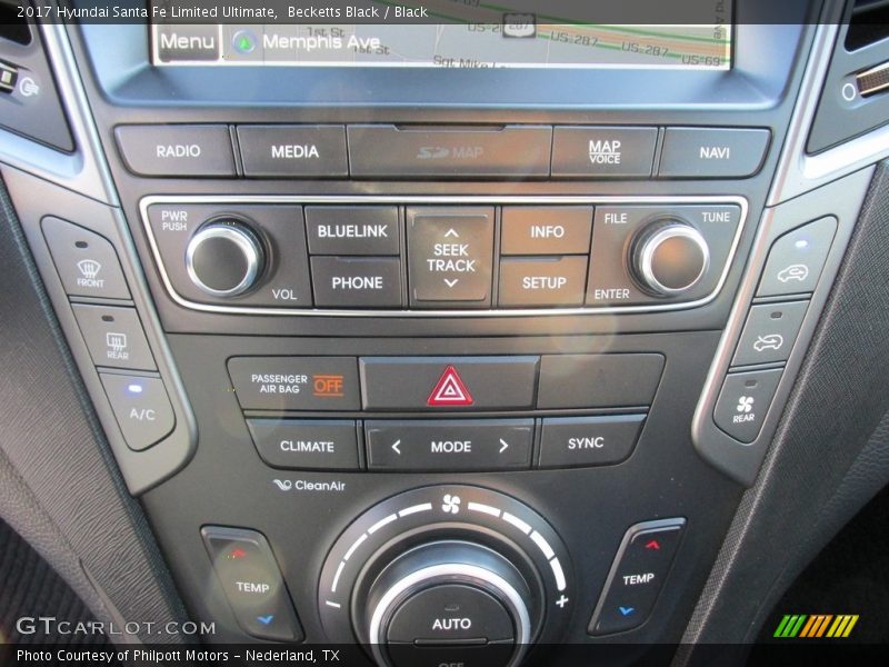 Becketts Black / Black 2017 Hyundai Santa Fe Limited Ultimate