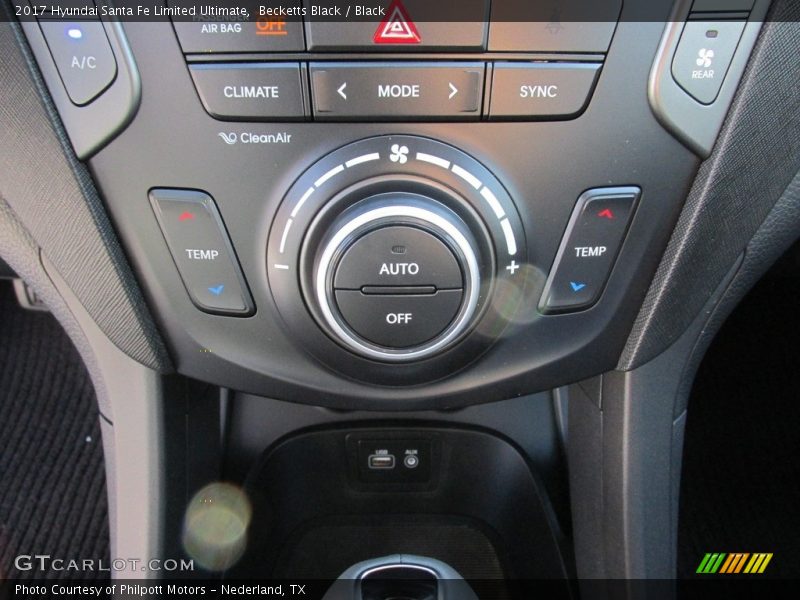 Becketts Black / Black 2017 Hyundai Santa Fe Limited Ultimate