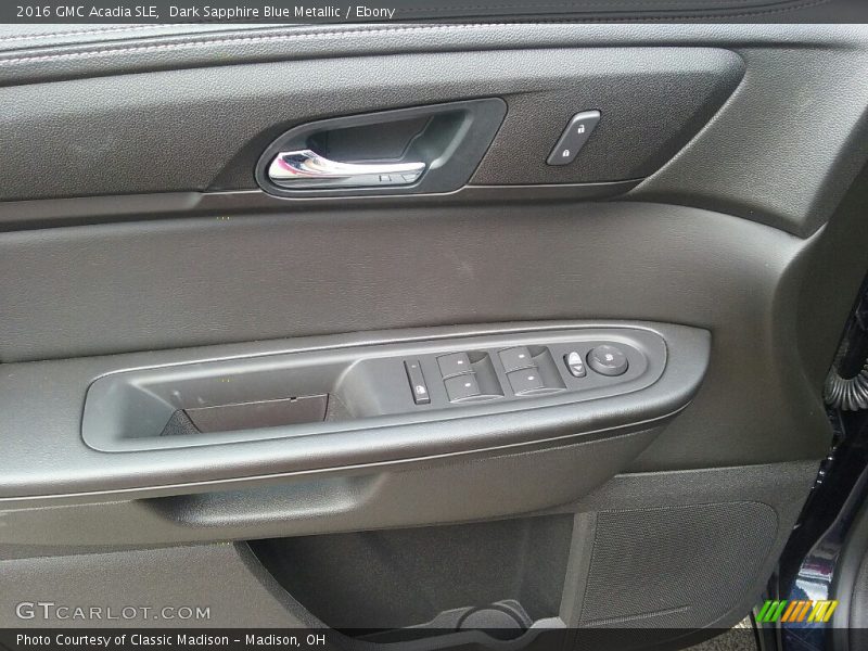 Dark Sapphire Blue Metallic / Ebony 2016 GMC Acadia SLE
