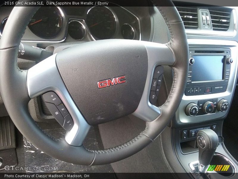 Dark Sapphire Blue Metallic / Ebony 2016 GMC Acadia SLE