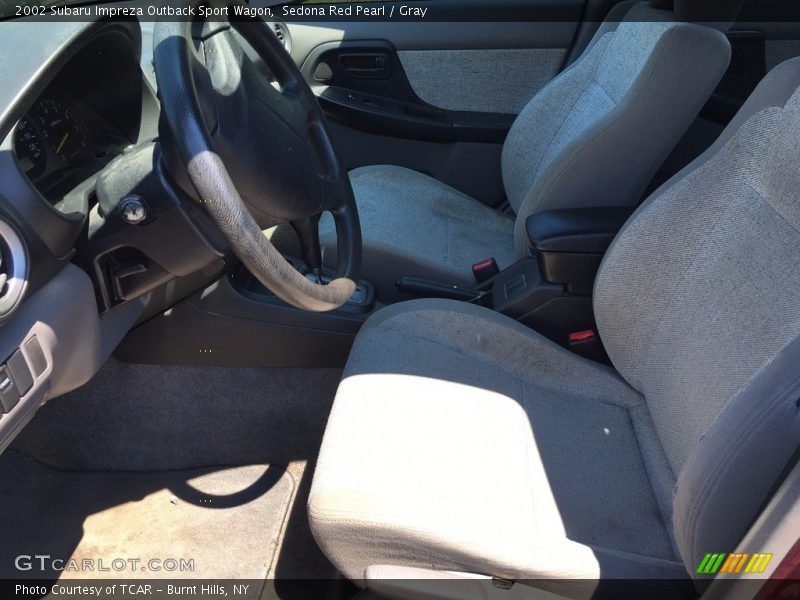 Sedona Red Pearl / Gray 2002 Subaru Impreza Outback Sport Wagon