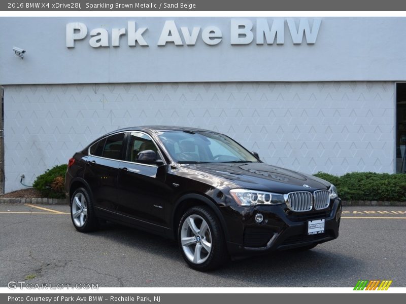 Sparkling Brown Metallic / Sand Beige 2016 BMW X4 xDrive28i