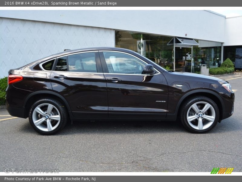 Sparkling Brown Metallic / Sand Beige 2016 BMW X4 xDrive28i