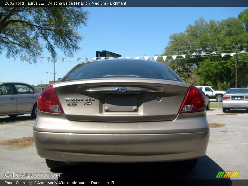Arizona Beige Metallic / Medium Parchment 2003 Ford Taurus SES