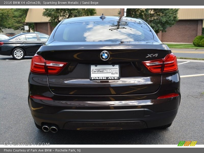 Sparkling Brown Metallic / Sand Beige 2016 BMW X4 xDrive28i