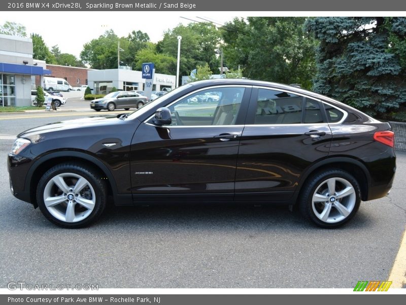 Sparkling Brown Metallic / Sand Beige 2016 BMW X4 xDrive28i