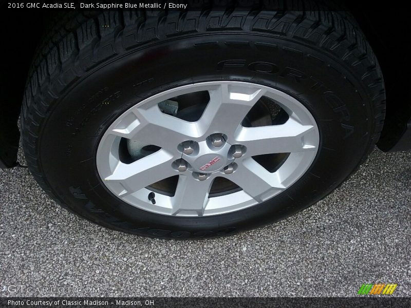 Dark Sapphire Blue Metallic / Ebony 2016 GMC Acadia SLE