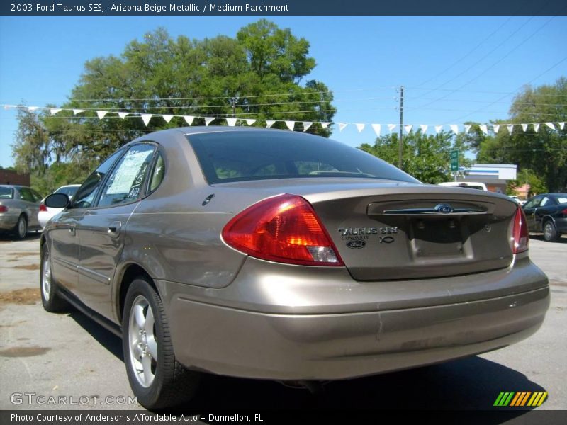 Arizona Beige Metallic / Medium Parchment 2003 Ford Taurus SES