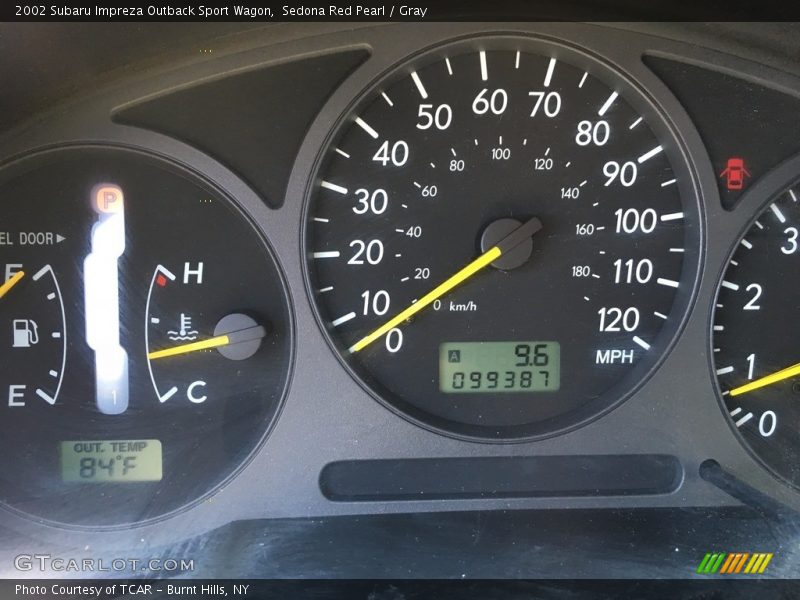 Sedona Red Pearl / Gray 2002 Subaru Impreza Outback Sport Wagon