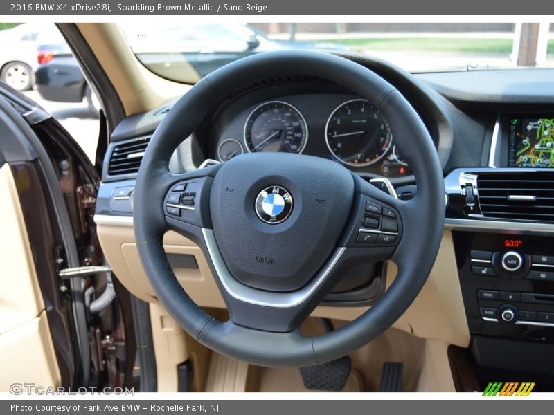 Sparkling Brown Metallic / Sand Beige 2016 BMW X4 xDrive28i