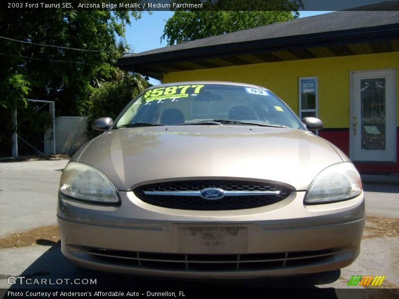 Arizona Beige Metallic / Medium Parchment 2003 Ford Taurus SES