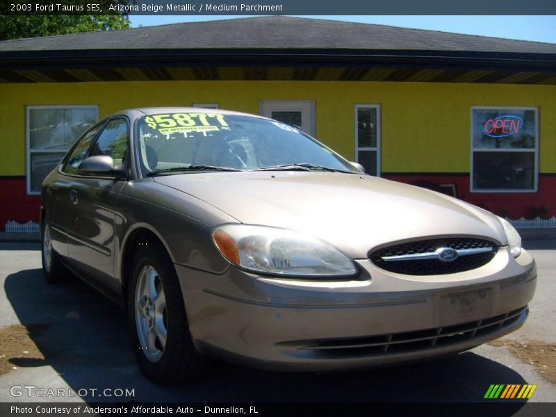 Arizona Beige Metallic / Medium Parchment 2003 Ford Taurus SES