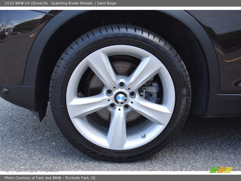 Sparkling Brown Metallic / Sand Beige 2016 BMW X4 xDrive28i