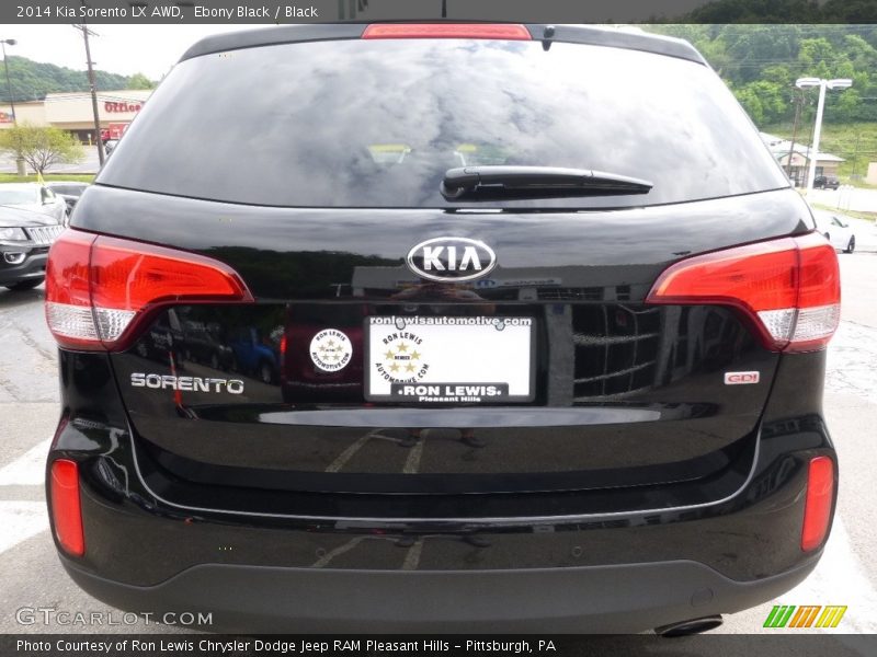 Ebony Black / Black 2014 Kia Sorento LX AWD