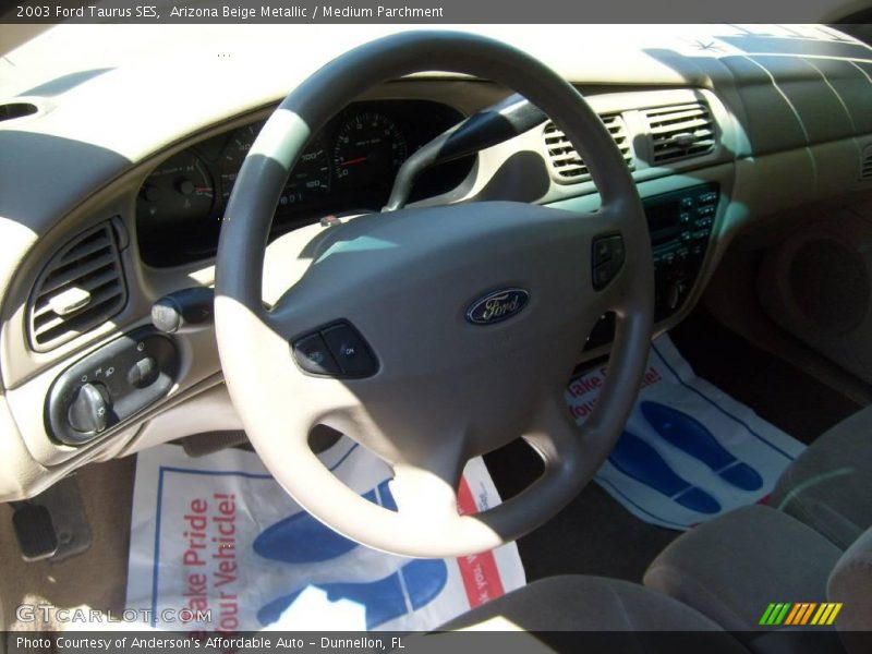 Arizona Beige Metallic / Medium Parchment 2003 Ford Taurus SES