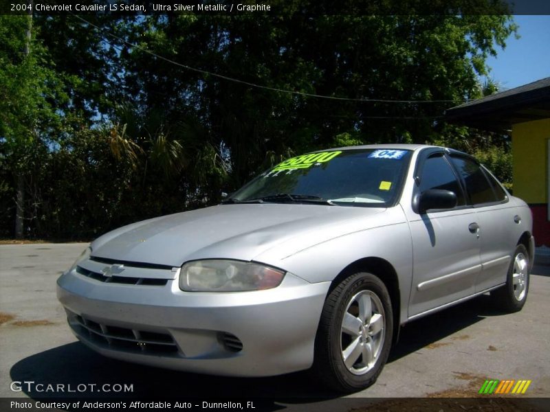 Ultra Silver Metallic / Graphite 2004 Chevrolet Cavalier LS Sedan