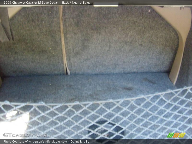 Black / Neutral Beige 2003 Chevrolet Cavalier LS Sport Sedan