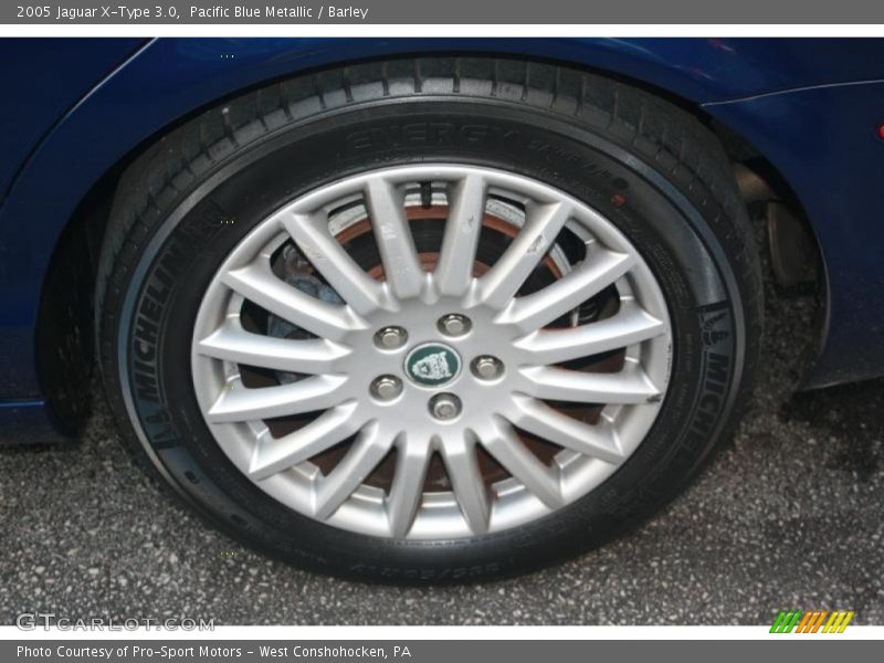 Pacific Blue Metallic / Barley 2005 Jaguar X-Type 3.0