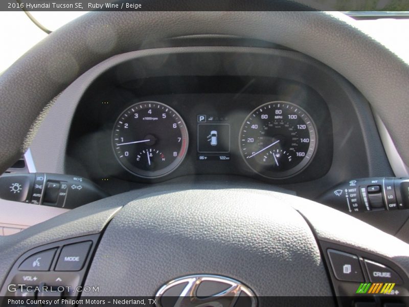 Ruby Wine / Beige 2016 Hyundai Tucson SE