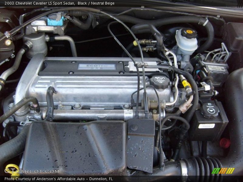Black / Neutral Beige 2003 Chevrolet Cavalier LS Sport Sedan