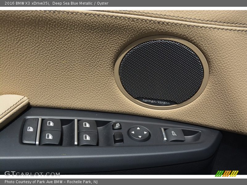 Deep Sea Blue Metallic / Oyster 2016 BMW X3 xDrive35i