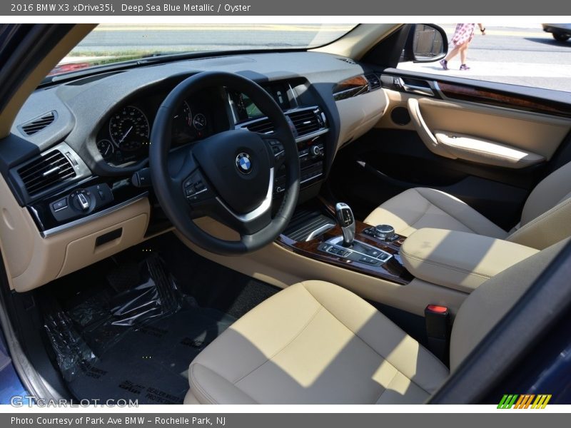 Deep Sea Blue Metallic / Oyster 2016 BMW X3 xDrive35i
