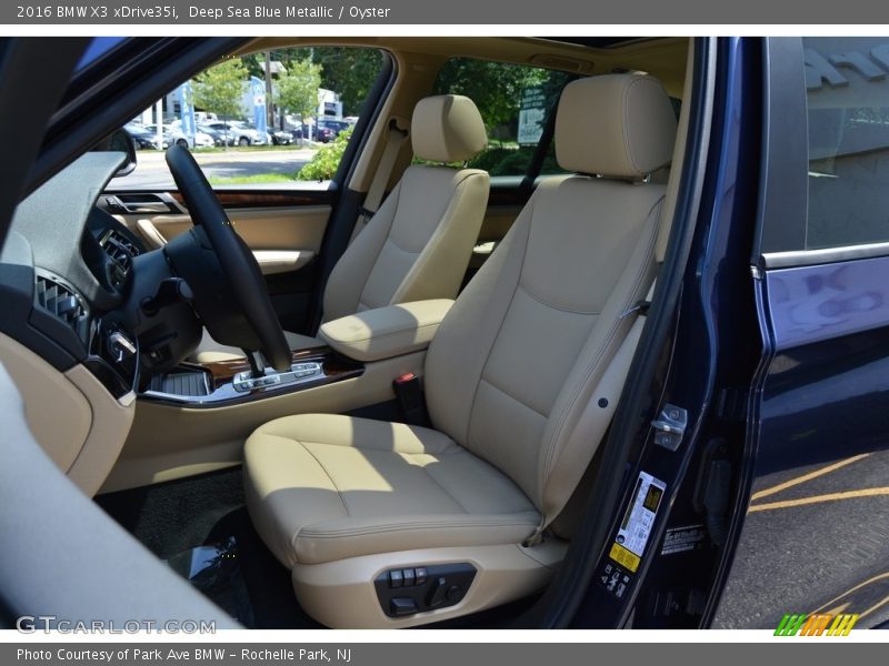 Deep Sea Blue Metallic / Oyster 2016 BMW X3 xDrive35i