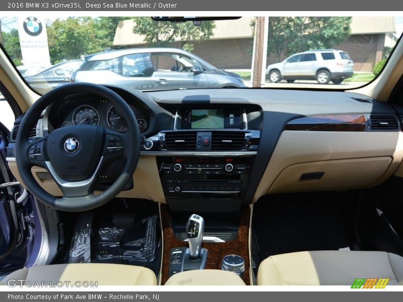 Deep Sea Blue Metallic / Oyster 2016 BMW X3 xDrive35i