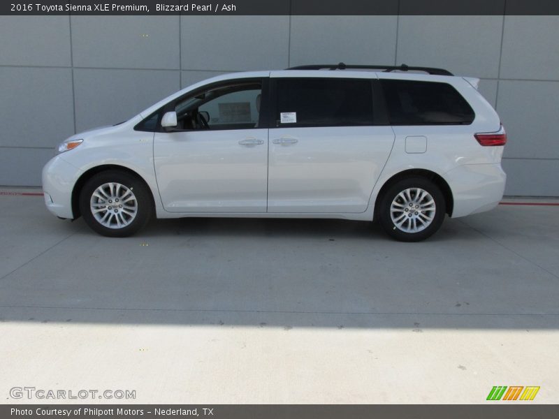 Blizzard Pearl / Ash 2016 Toyota Sienna XLE Premium