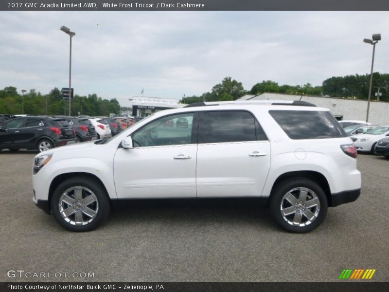 White Frost Tricoat / Dark Cashmere 2017 GMC Acadia Limited AWD