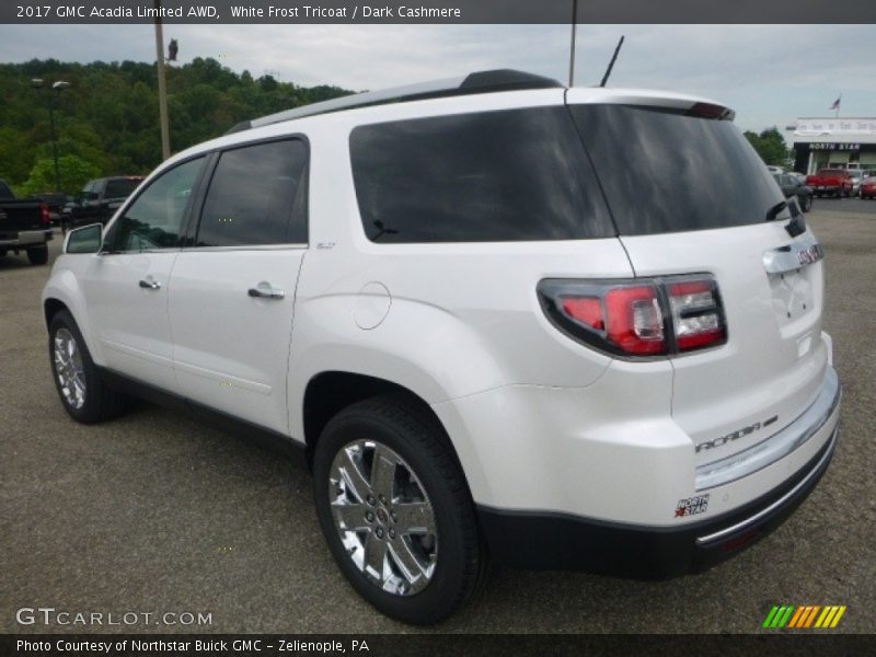 White Frost Tricoat / Dark Cashmere 2017 GMC Acadia Limited AWD