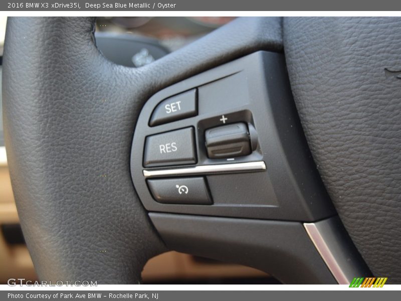 Deep Sea Blue Metallic / Oyster 2016 BMW X3 xDrive35i