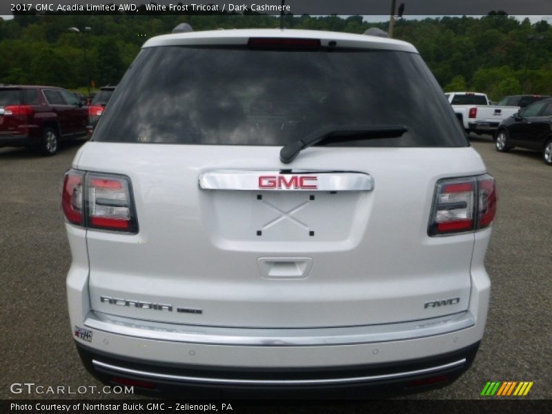 White Frost Tricoat / Dark Cashmere 2017 GMC Acadia Limited AWD