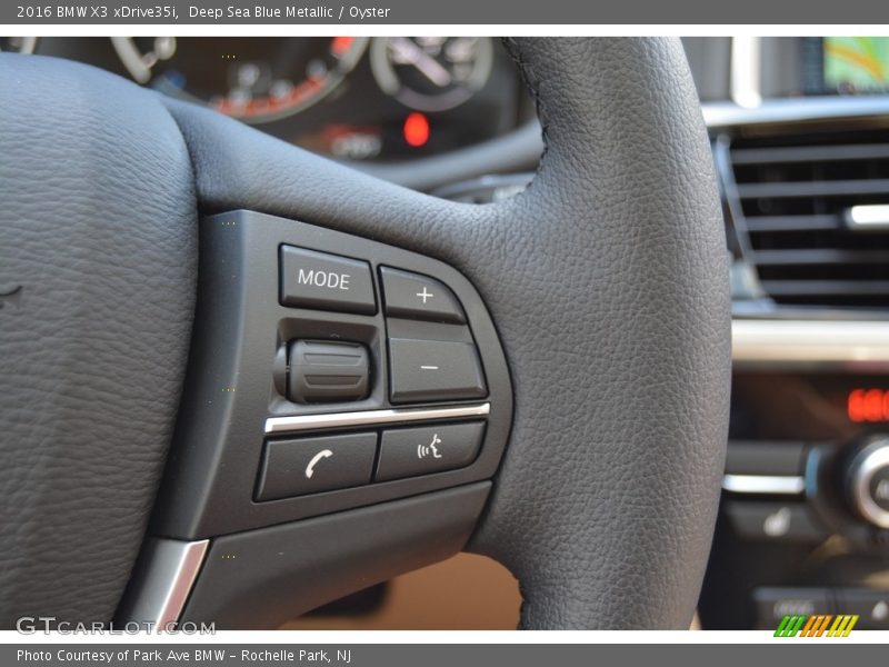 Deep Sea Blue Metallic / Oyster 2016 BMW X3 xDrive35i