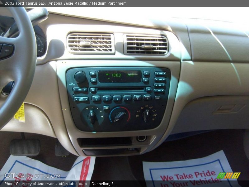 Arizona Beige Metallic / Medium Parchment 2003 Ford Taurus SES