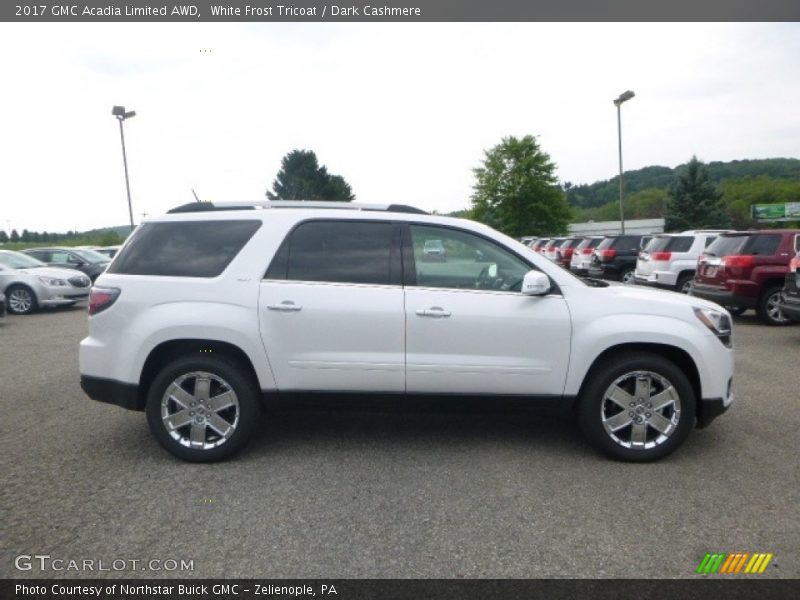 White Frost Tricoat / Dark Cashmere 2017 GMC Acadia Limited AWD