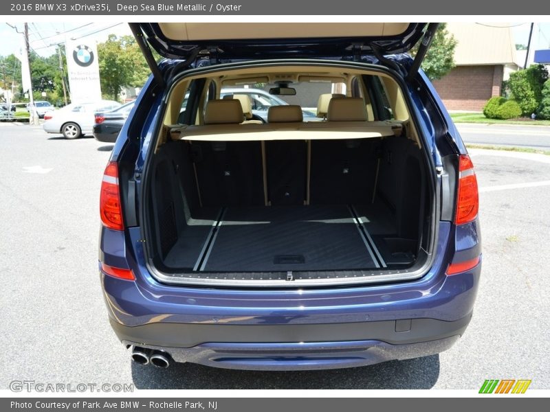 Deep Sea Blue Metallic / Oyster 2016 BMW X3 xDrive35i