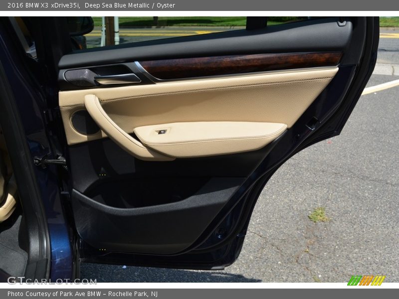 Deep Sea Blue Metallic / Oyster 2016 BMW X3 xDrive35i