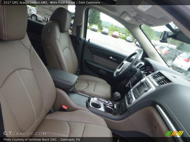 White Frost Tricoat / Dark Cashmere 2017 GMC Acadia Limited AWD