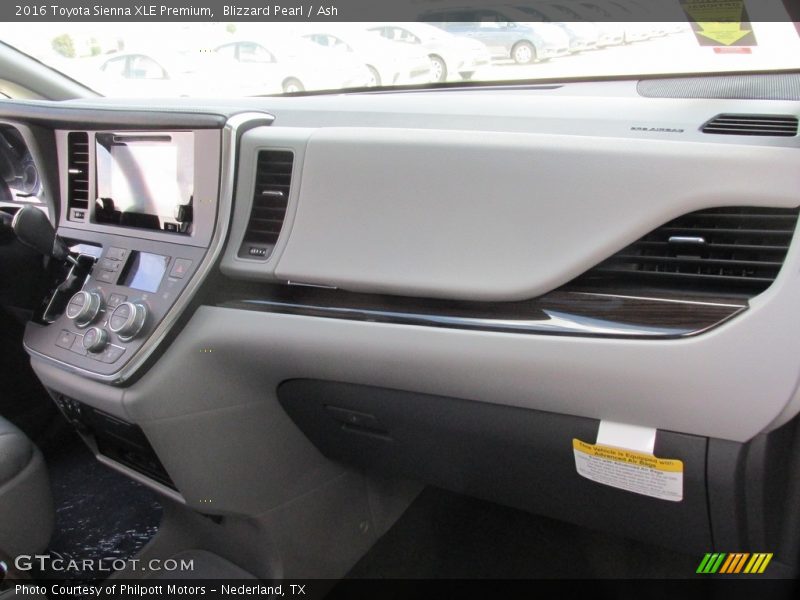 Blizzard Pearl / Ash 2016 Toyota Sienna XLE Premium