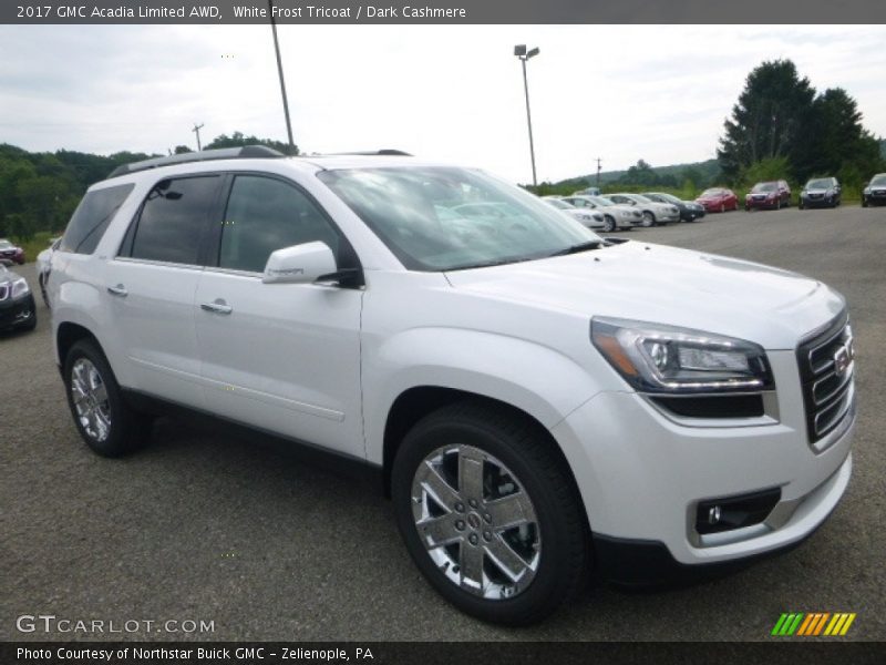 White Frost Tricoat / Dark Cashmere 2017 GMC Acadia Limited AWD