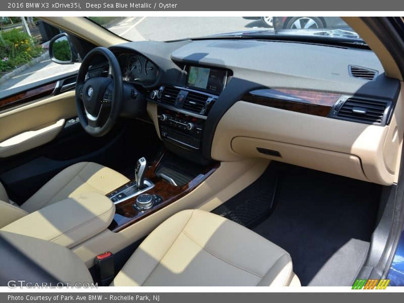 Deep Sea Blue Metallic / Oyster 2016 BMW X3 xDrive35i