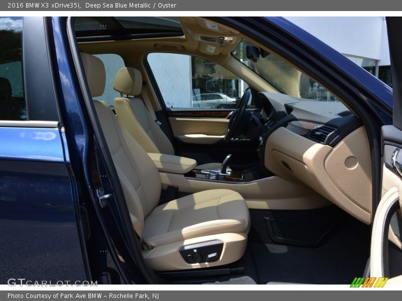 Deep Sea Blue Metallic / Oyster 2016 BMW X3 xDrive35i