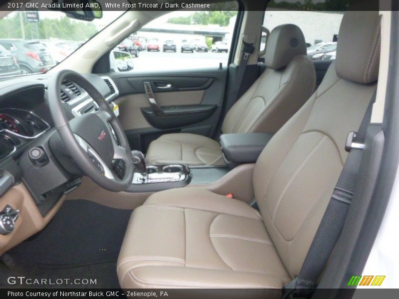 White Frost Tricoat / Dark Cashmere 2017 GMC Acadia Limited AWD