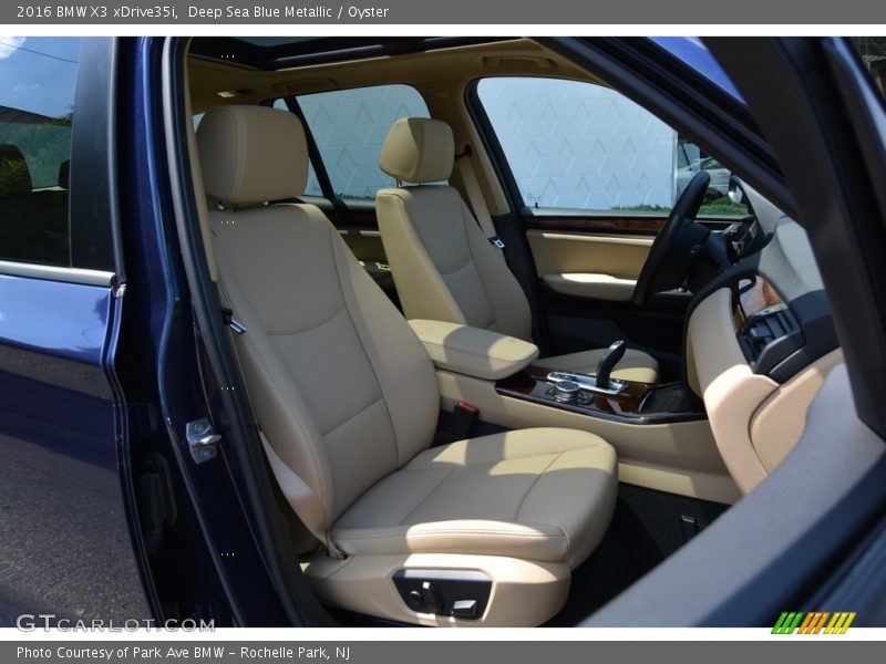Deep Sea Blue Metallic / Oyster 2016 BMW X3 xDrive35i