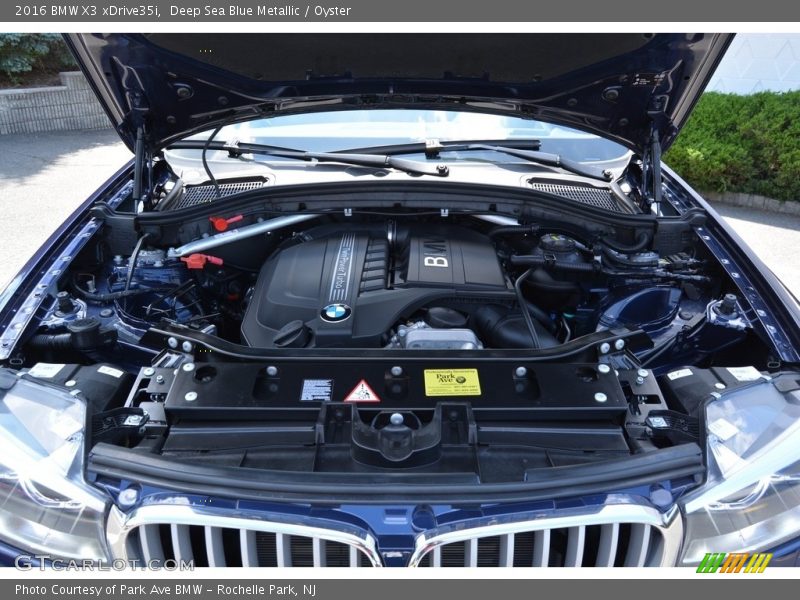 Deep Sea Blue Metallic / Oyster 2016 BMW X3 xDrive35i
