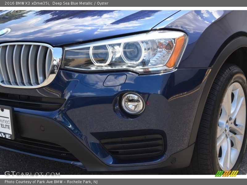 Deep Sea Blue Metallic / Oyster 2016 BMW X3 xDrive35i