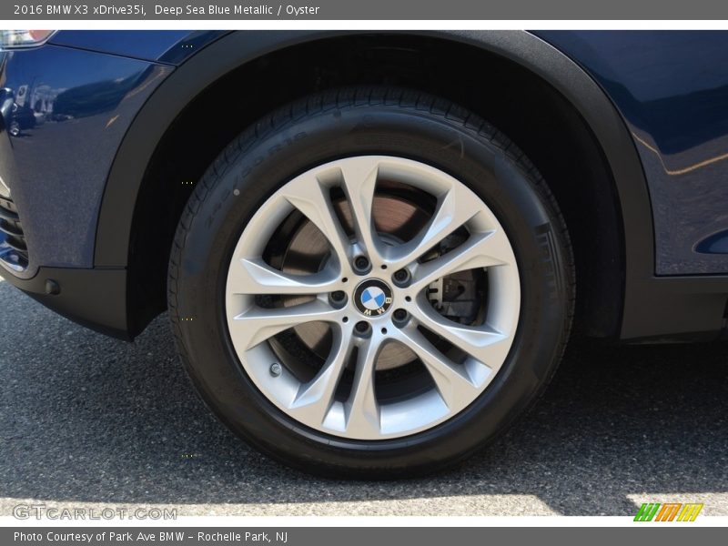 Deep Sea Blue Metallic / Oyster 2016 BMW X3 xDrive35i
