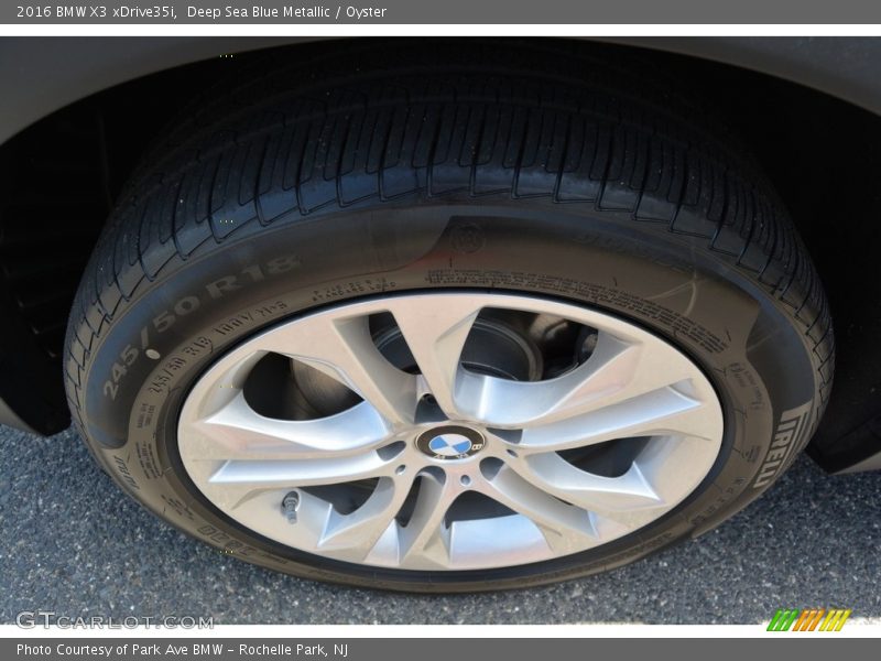 Deep Sea Blue Metallic / Oyster 2016 BMW X3 xDrive35i