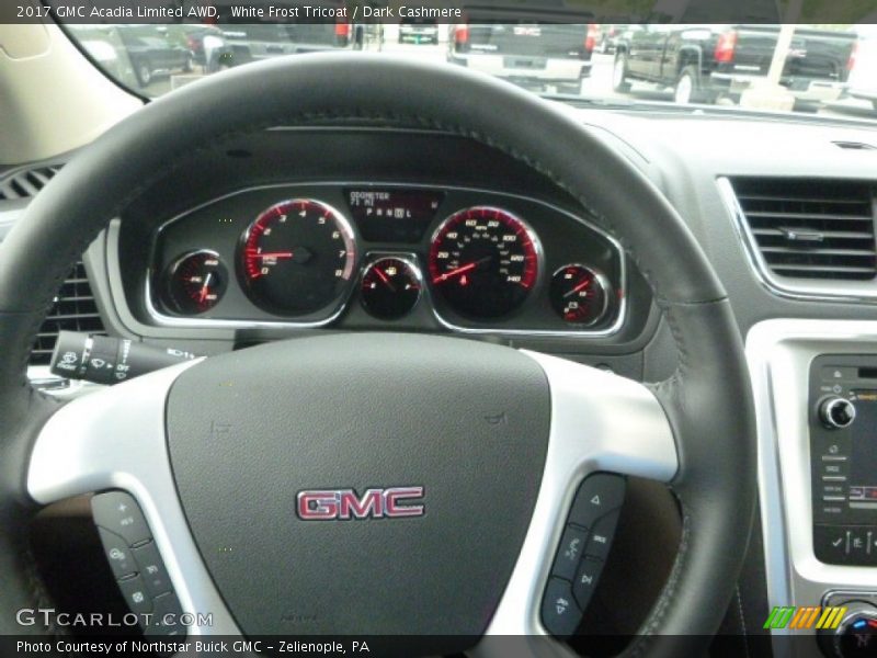 White Frost Tricoat / Dark Cashmere 2017 GMC Acadia Limited AWD